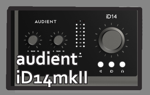 *audient　iD14mkII あなたのレコーディングを次のステージへレベルアップさせるiD14mkⅡは、コンパクトでスタイリッシュな筐体にプロのオーディオパフォーマンスの技術を凝縮したオーディオインターフェイスです。]]AUDIENTコンソールマイク・プリアンプ2基、高品質AD/DAコンバータ […]