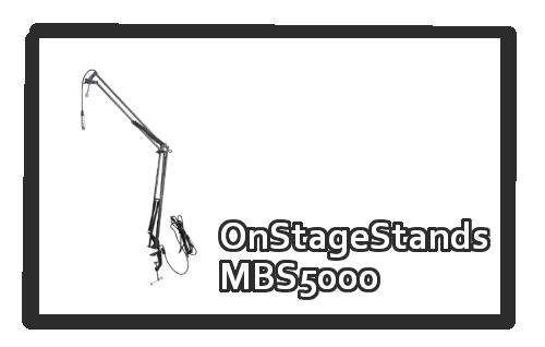 *OnStageStands MBS5000 ブロードキャストやウェブキャスト用の本格的なマイクブームです。]]2ペアのバネによりブロードキャスト用マイクや、他の3.5ポンド以内のデバイスとも上手く重さのバランスをとります。]]スタジオ環境を考慮し設計されました。]]簡単で音を立てないポジショニング […]