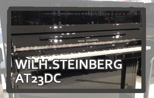 *WILH.STEINBERG AT23DC 都会的で洗練されたデザイン。]]熟練の職人が丁寧に仕上げた外装、黒鍵には肌触りの良い黒檀天然木を採用、響板や弦・ハンマーなど素材の良さにこだわり製作されたピアノで、より豊かな響きを実現した自信の1台です。118cmモデルに比べて幅広い演奏表現が可能です。 […]