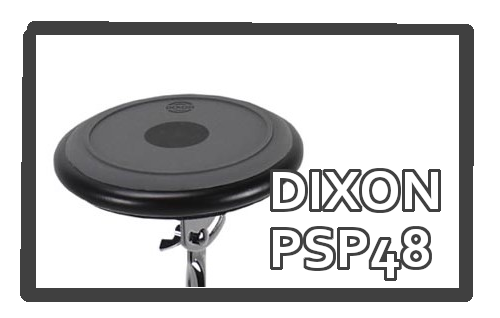 *DIXON PSP48 [!!今秋注目商品の一つです。!!]]]底面は木勢でパッド部の厚みがあるため、スタンド未使用時には設置場所への振動/騒音を軽減。]]センタードットがある事により、スティックワークの練習もはかどります。 |*ブランド|*商品型名|*販売価格]](税込)| |DIXON|PSP […]