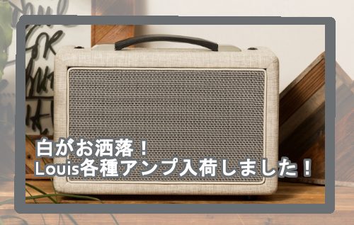 【アンプ】白がお洒落！Louis各種アンプ入荷しました！