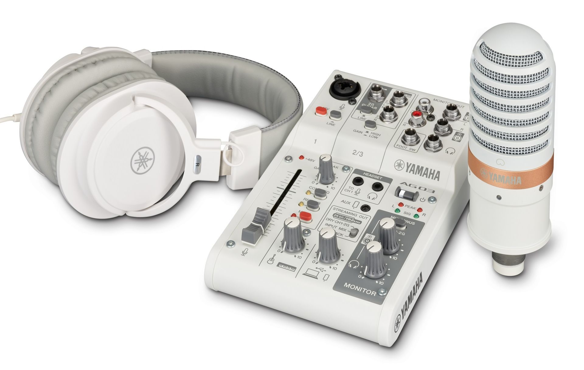 AG03MK2とマイク/ヘッドホンをセットにしたスターターパックAG03MK2 LSPK