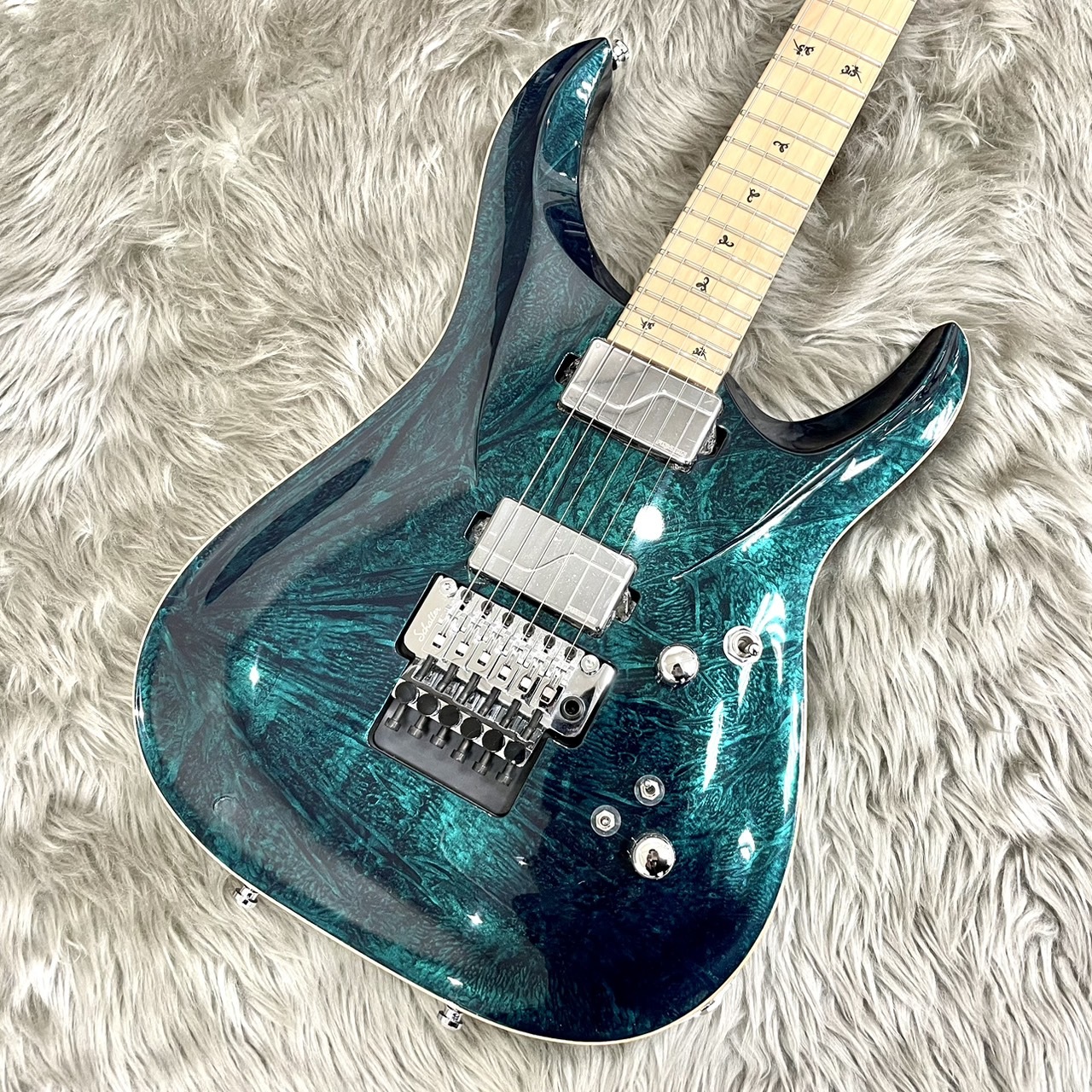 G-Life GuitarsDSG Ash WM Active Bubble Green Moon