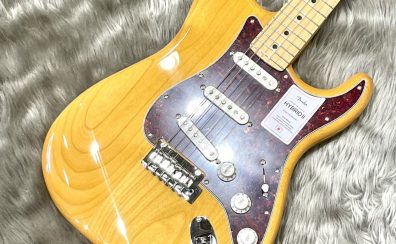 【エレキギター】Fender Made in Japan Hybrid II Stratocaster, Maple Fingerboard, Vintage Natural【展示中】