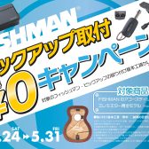 【ギター】FISHMANピックアップ取付工賃無料キャンペーン🎸