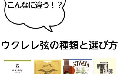 【ウクレレ】こんなに違う！？ウクレレ弦の種類と選び方