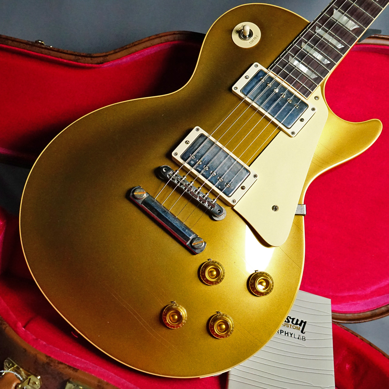 Gibson Custom Shop1957 Les Paul Goldtop Ultra Light Aged Murphy Lab Double Gold
