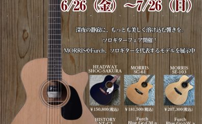 【ソロギターフェア開催】ソロギター・フィンガーピッキングにおすすめのモデルを一挙ご紹介!