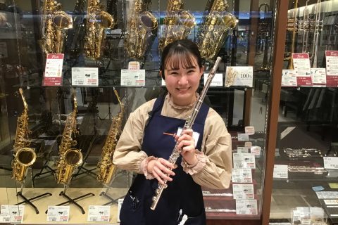 スタッフ写真 管楽器、音楽教室 河合 祐花