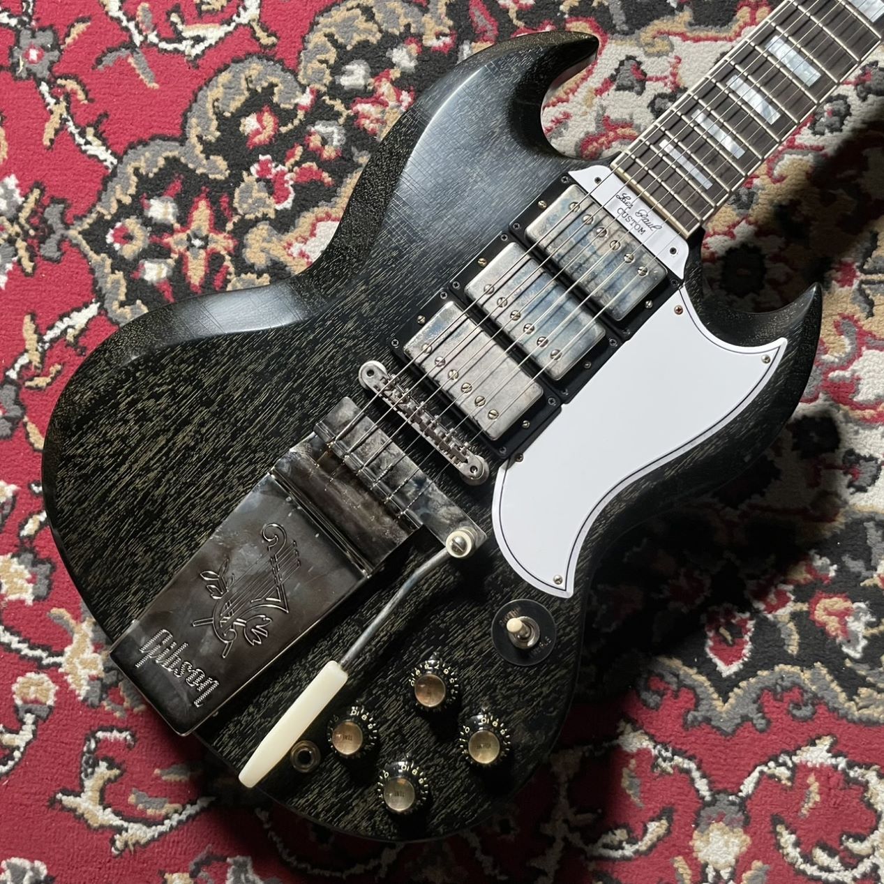 Murphy Lab 1963 SG Custom MAESTRO SILVER FOX Ultra Light Aged