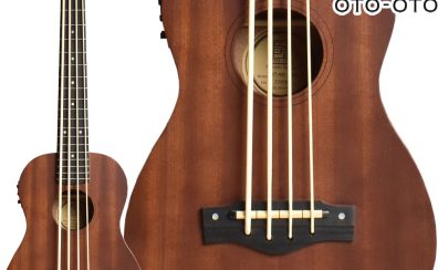 【音音】UB-1 / Natural Mahogany ウクレレベース ピックアップ付 販売中！