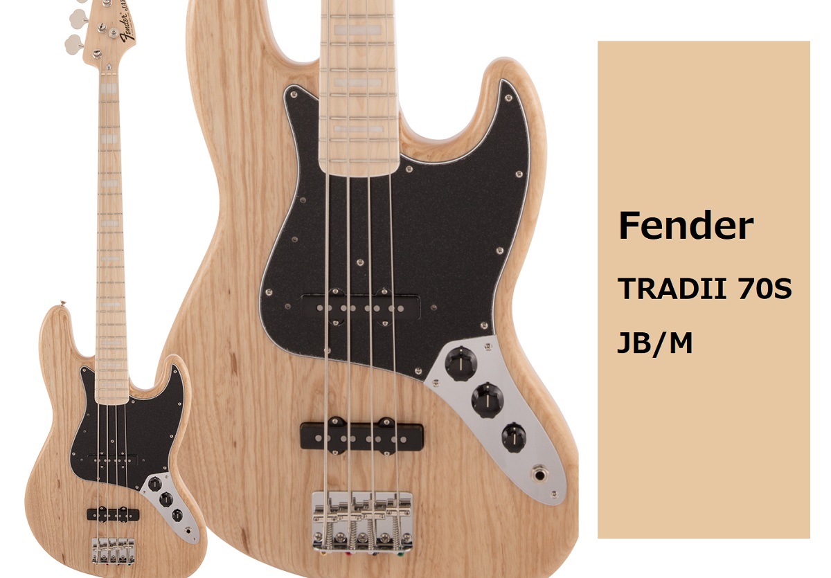【エレキベース】Fender Made in Japan Traditional 70s Jazz Bass Maple Fingerboard Natural 入荷しました！