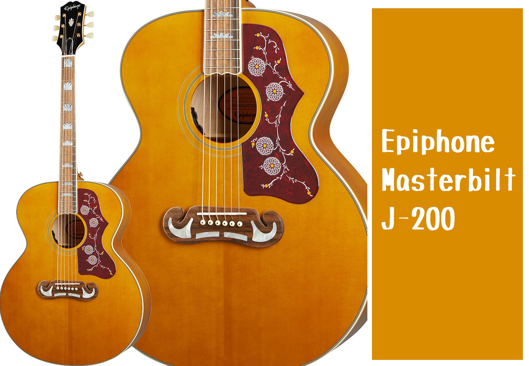 【アコースティックギター】Epiphone Masterbilt J-200 Aged Antique Natural Gloss 入荷しました！