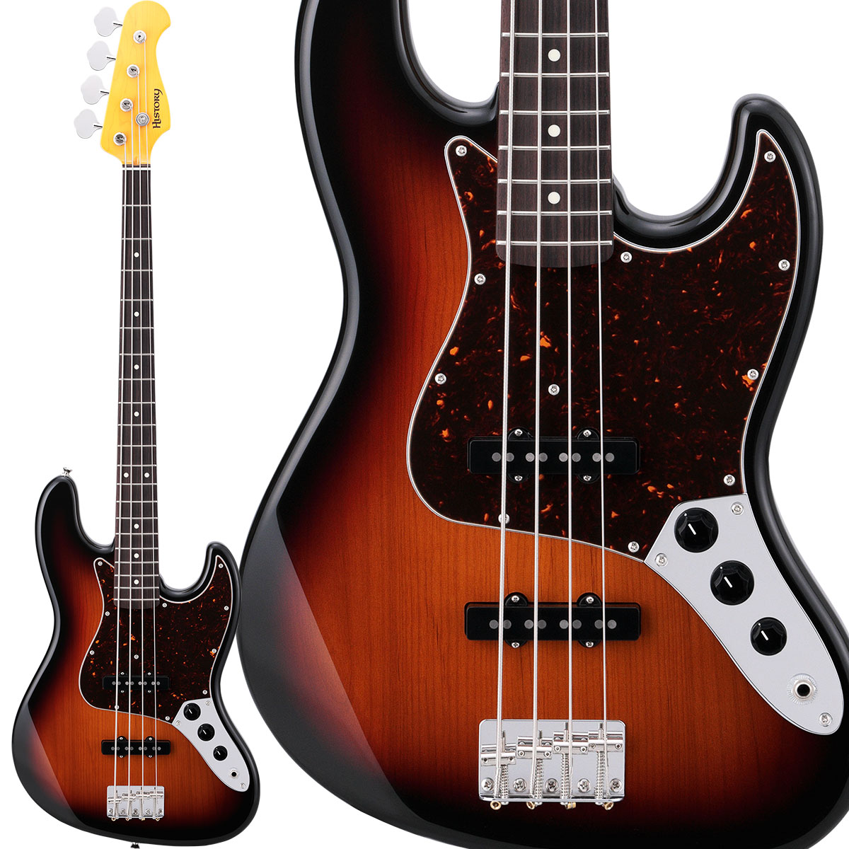 エレキベースHISTORY/HJB-Standard 3TS 3Tone Sunburst