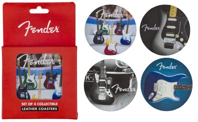 フェンダーのレザーコースターが入荷！Fender FENDER GUITARS COASTER SET　4-PACK, MULTI-COLOR LEATHER