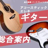 【総合案内】アコースティックギター・エレキギター 初心者～上級者向けまで 人気モデル展示中！【大分店】