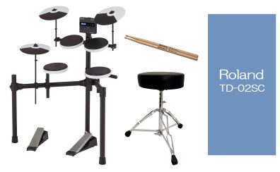 【新製品】Roland TD-02SC 電子ドラムセット 展示しています♪ご注文受付中！【島村楽器モデル】
