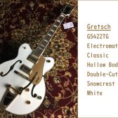 【Gretsch】G5422TG Electromatic Classic Hollow Body Double-Cut Snowcrest White 入荷しました！