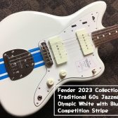 Fender 2023 Collection MIJ Traditional 60s Jazzmaster Olympic White with Blue Competition Stripe 入荷致しました！