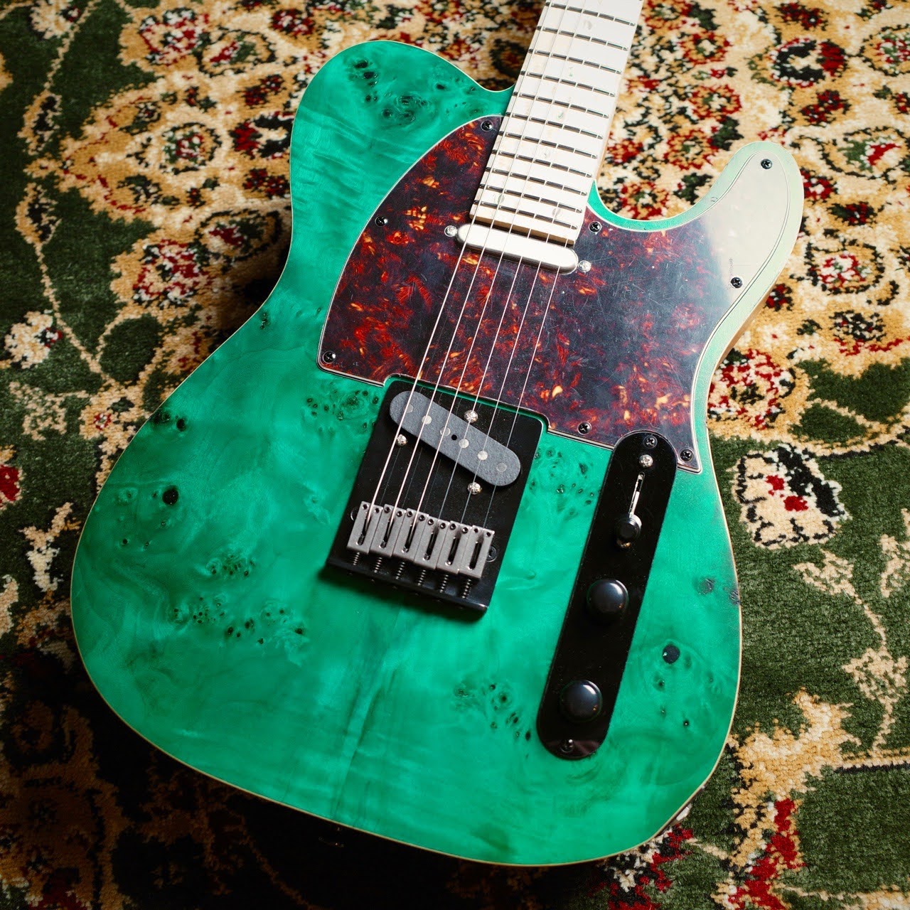 エレキギターdragonfly/HI TEE CUSTOM666 Trans Blue Green