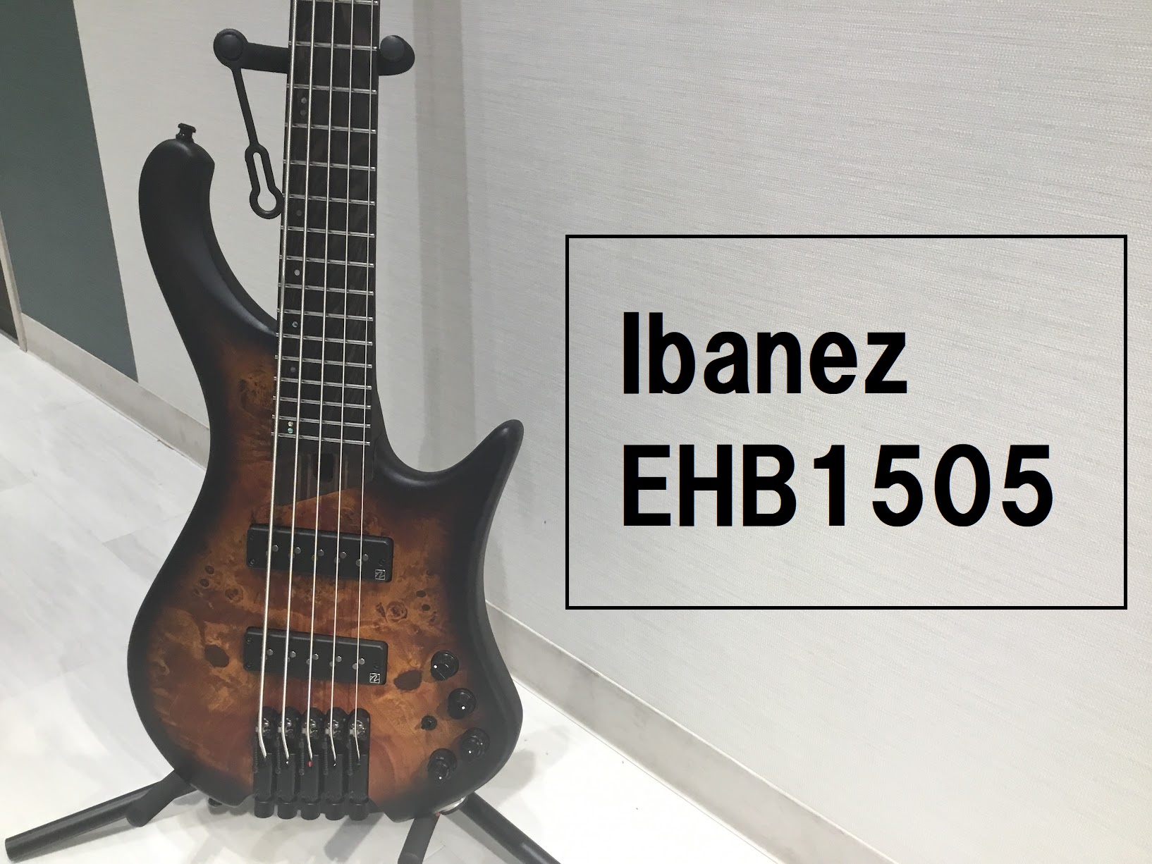 島村楽器大分店に、Ibanez(アイバニーズ)のエレキベース『EHB1505 Dragon Eye Burst Flat』が入荷致しました！ 人間工学に基づいた独自のデザインとステンレスフレットやNordstrand製PUの採用など外さないスペックに仕上がっています。演奏時の快適性を追求したボディ・ […]