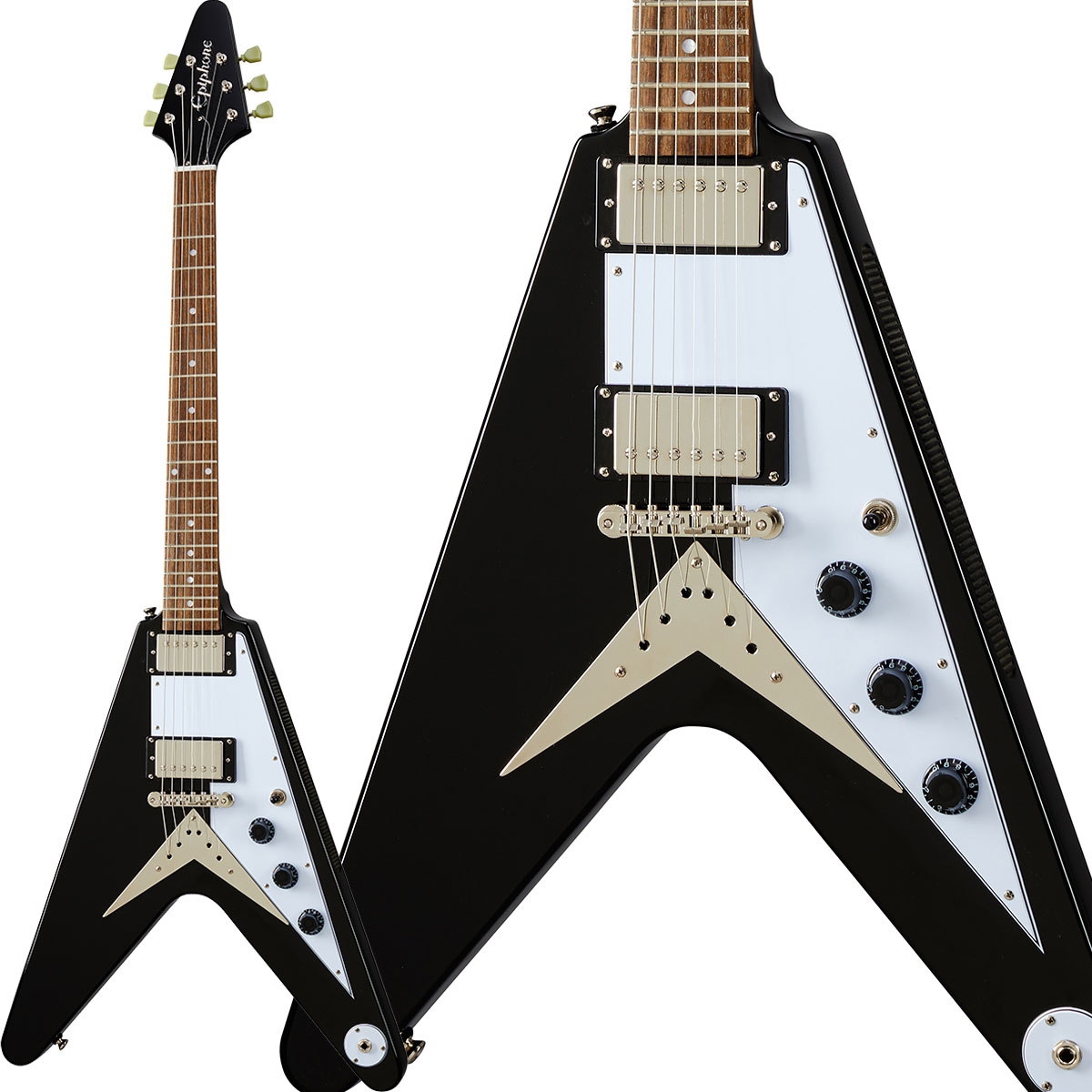 エレキギターEpiphone：Flying V Ebony