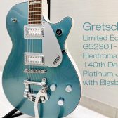 140周年記念仕様！【Gretsch】Limited Edition G5230T-140 Electromatic 140th Double Platinum Jet with Bigsby 入荷致しました！