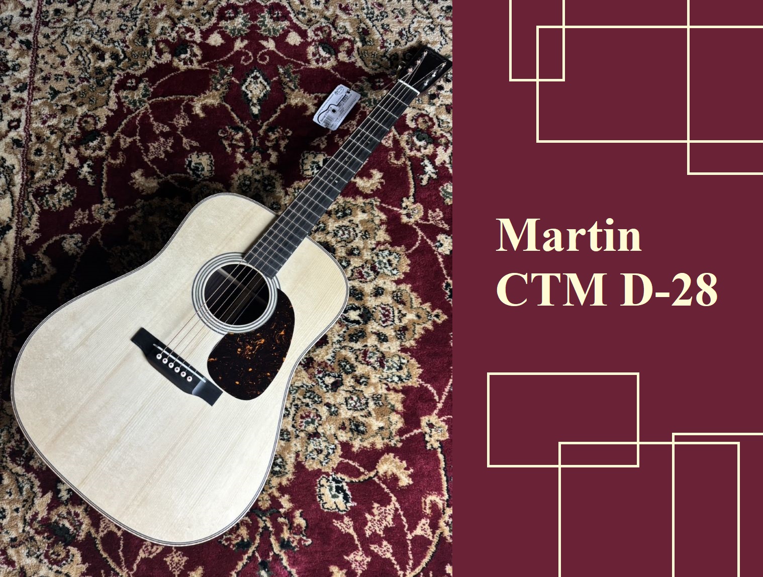 島村楽器大分店に、Martin(マーチン)のアコースティックギター、『CTM D-28』が入荷致しました！ Martinカスタムプロモオーダーモデルとなる一本。カスタムショップは膨大な敷地のマーティンファクトリーのほんの一画にて担われており、凄腕の少数スペシャル集団によって構成されています。 一つ一 […]