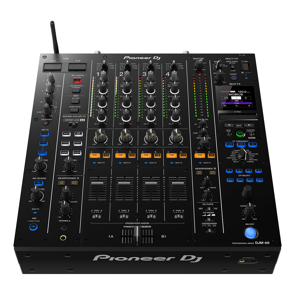 島村楽器大分店に、Pioneer DJ のDJミキサー【DJM-A9】が入荷致しました！ 前身となるDJM-900NXS2のあらゆる要素をアップデートし、圧倒的にクリアかつ明瞭で引き締まった音質、進化した演奏性と多様なデバイスとの接続を可能にました。 業界スタンダードとなっている機能とレイアウトを踏 […]