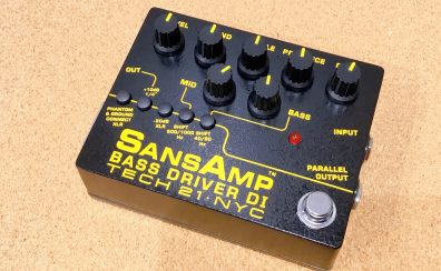 攻撃的な歪みを実現！【Tech21】SANSAMP BASS DRIVER DI V2 ベース用プリアンプ入荷！