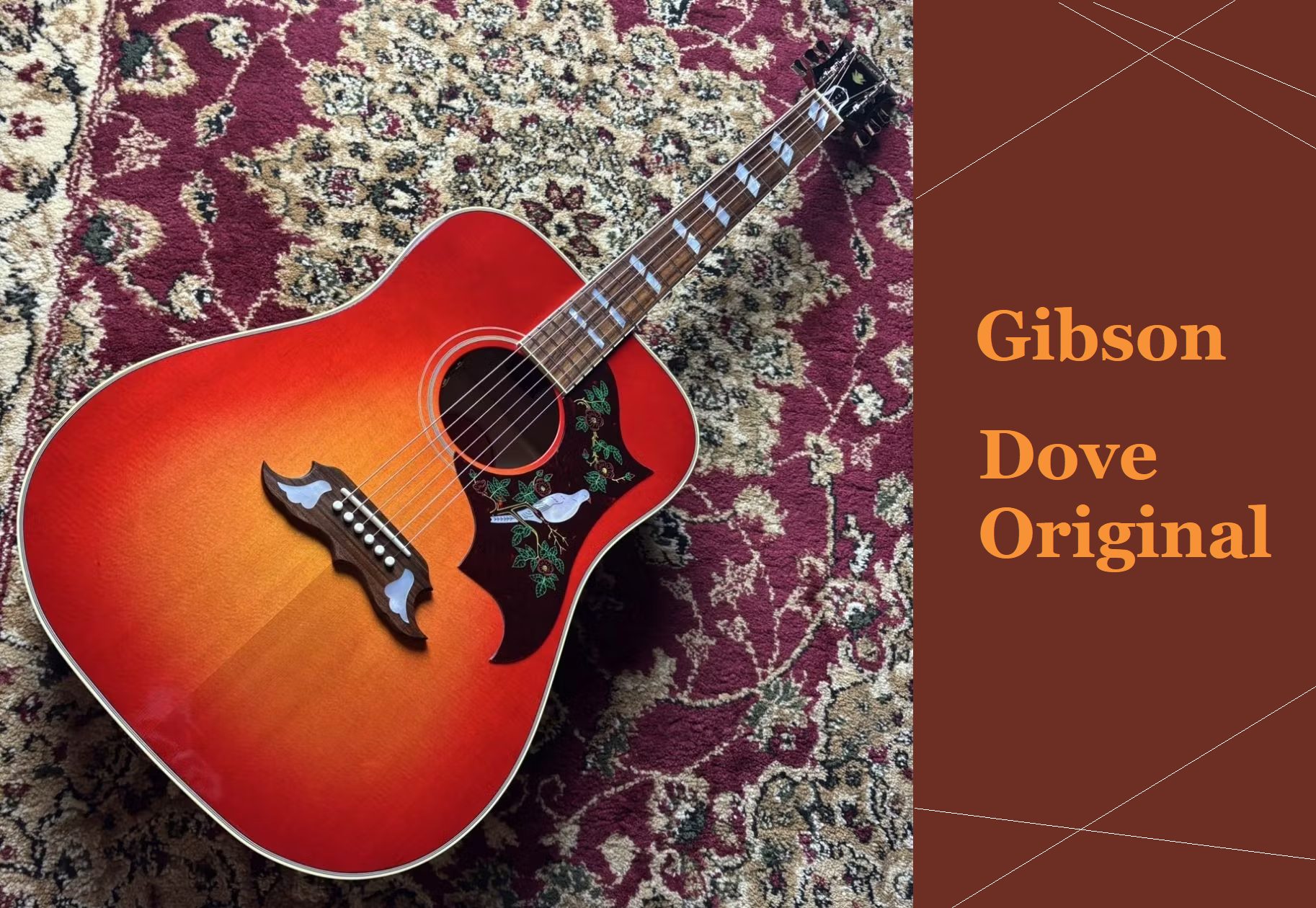 島村楽器パークプレイス大分店に、Gibson(ギブソン)のアコースティックギター「Dove Original」が新品特価品にて販売中です！ 1962年に誕生し、Gibsonのアコースティックギターの中でも特に装飾美と大胆な音色で注目を集めてきた Dove（ドーブ） モデル。その名の通り、ピックガード […]