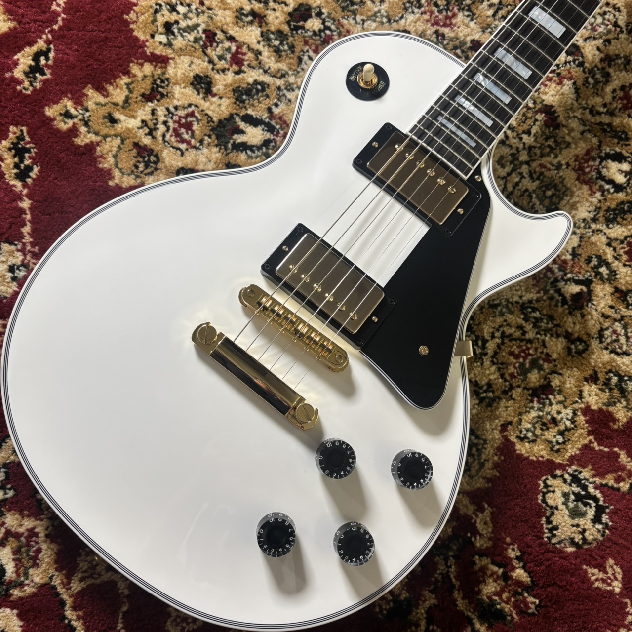 GibsonLes Paul Custom w/ Ebony Fingerboard Gloss　Alpine White