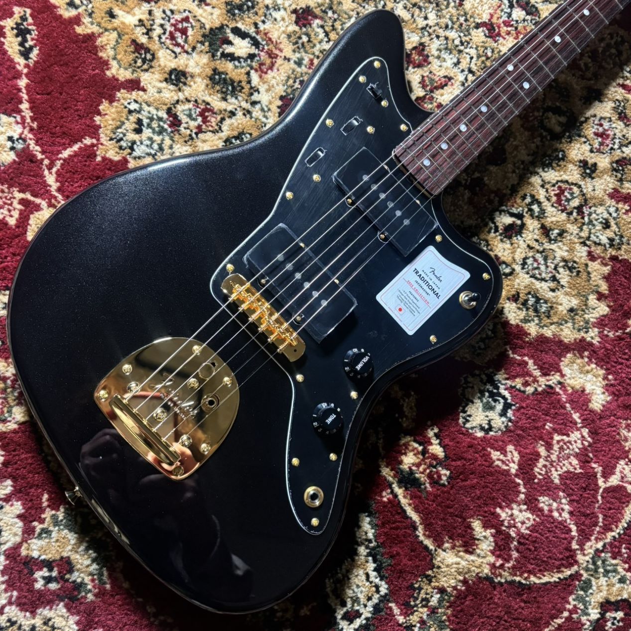 FenderMade in Japan Traditional 2025 Collection 60s Jazzmaster Rosewood Fingerboard, Black Pearl