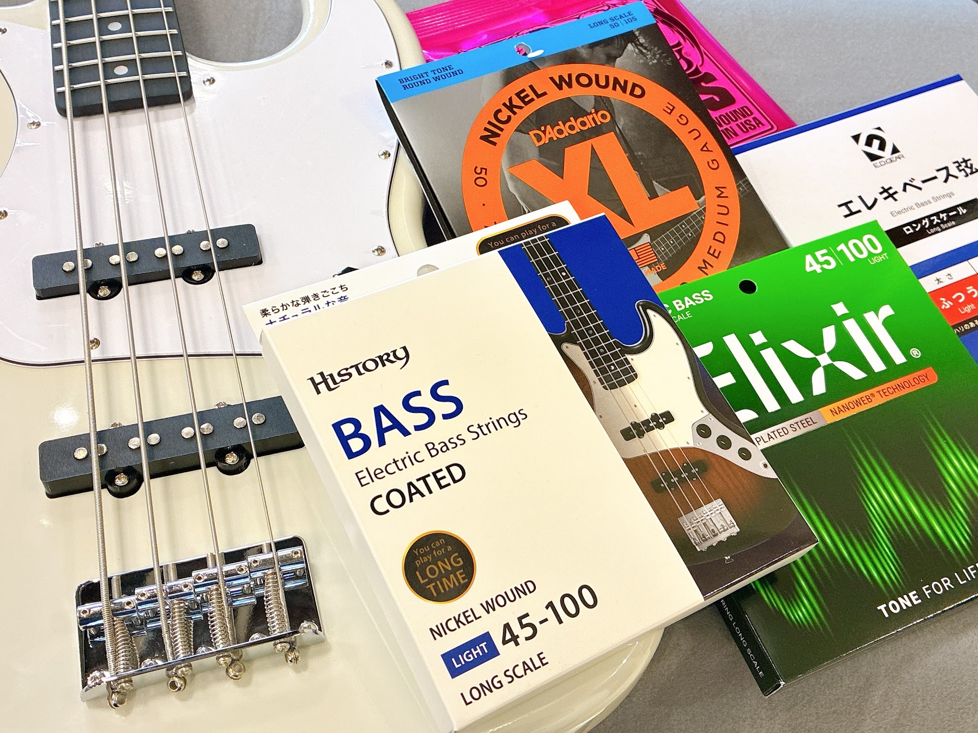 島村楽器パークプレイス大分店では、エレキベース弦を販売中です✨ ベースを始める上で一番触れ合うポイントと言えば弦！ベース本体の素材やボディータイプによって音色が変わるのはもちろんですが、弦も大きな存在の一つです。弦の素材による違い、弦の太さ(ゲージ)による違いなど、この記事でご紹介させていただきます [&hellip;]