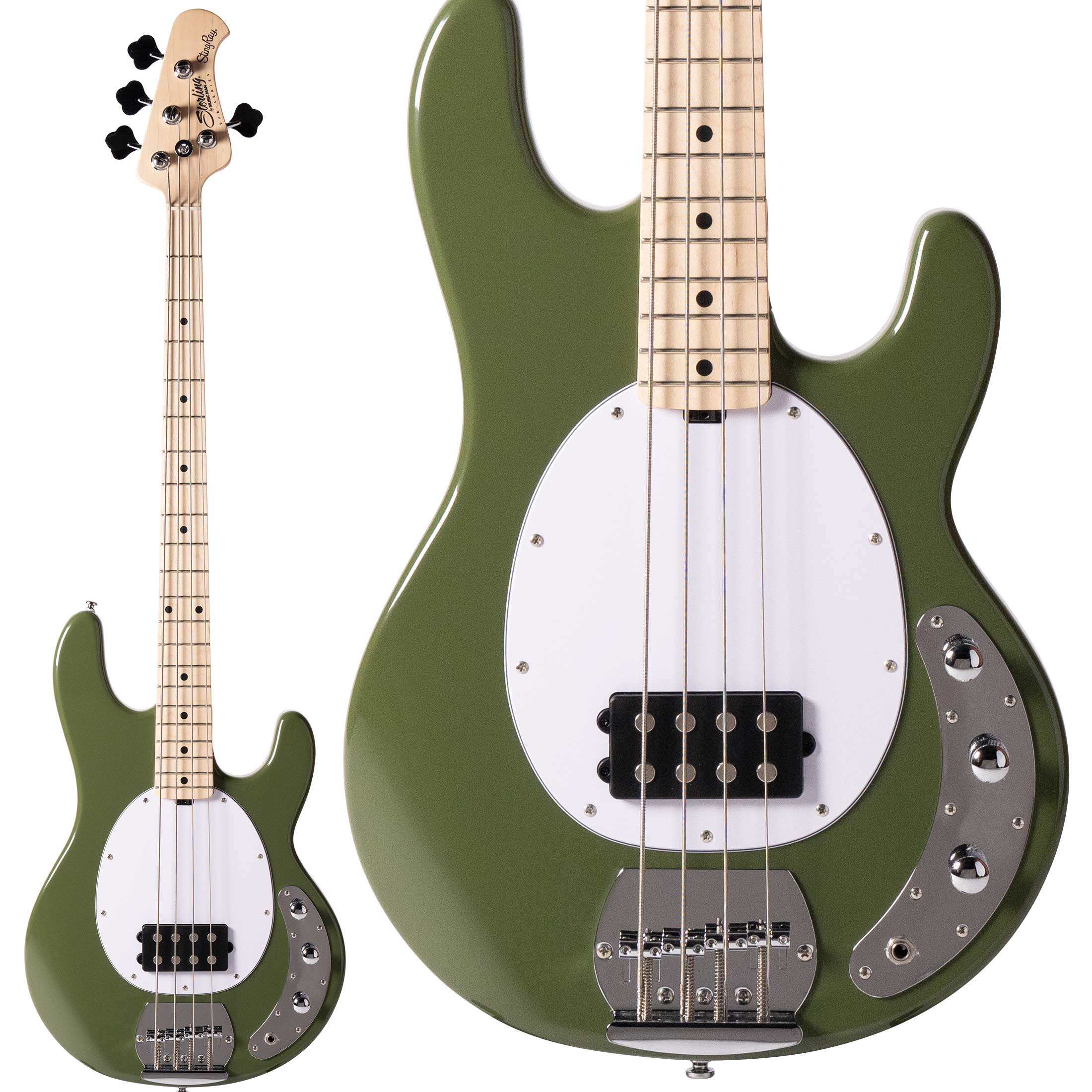 STERLING by MusicmanSUB STINGRAY RAY4 Olive Gloss