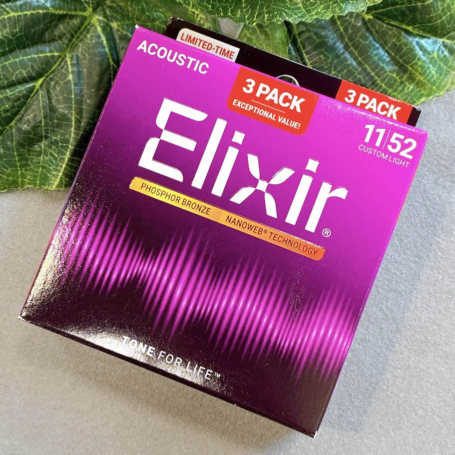 【数量限定】Elixir 3セット BonusPack Phosphor Bronze 11-52