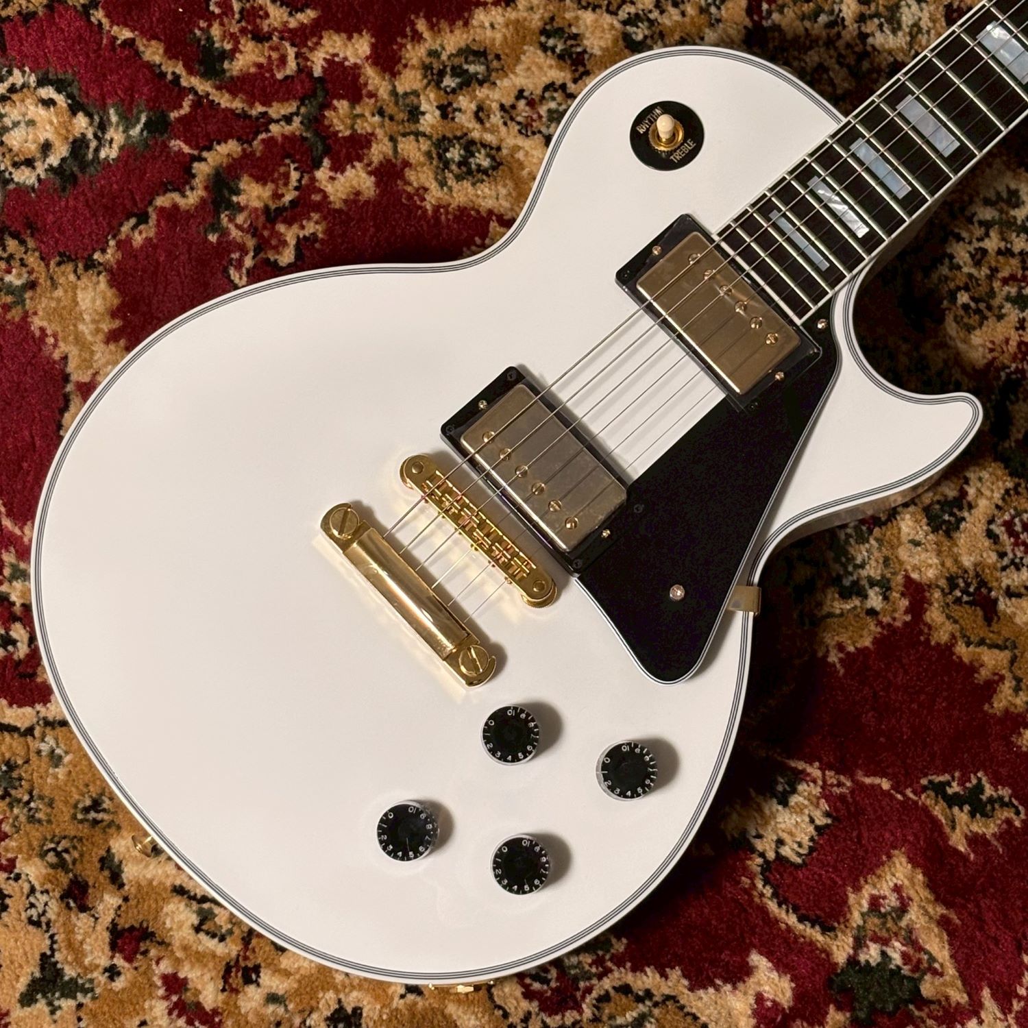 GibsonCustom Shop Les Paul Custom w/ Ebony Fingerboard Gloss Alpine White
