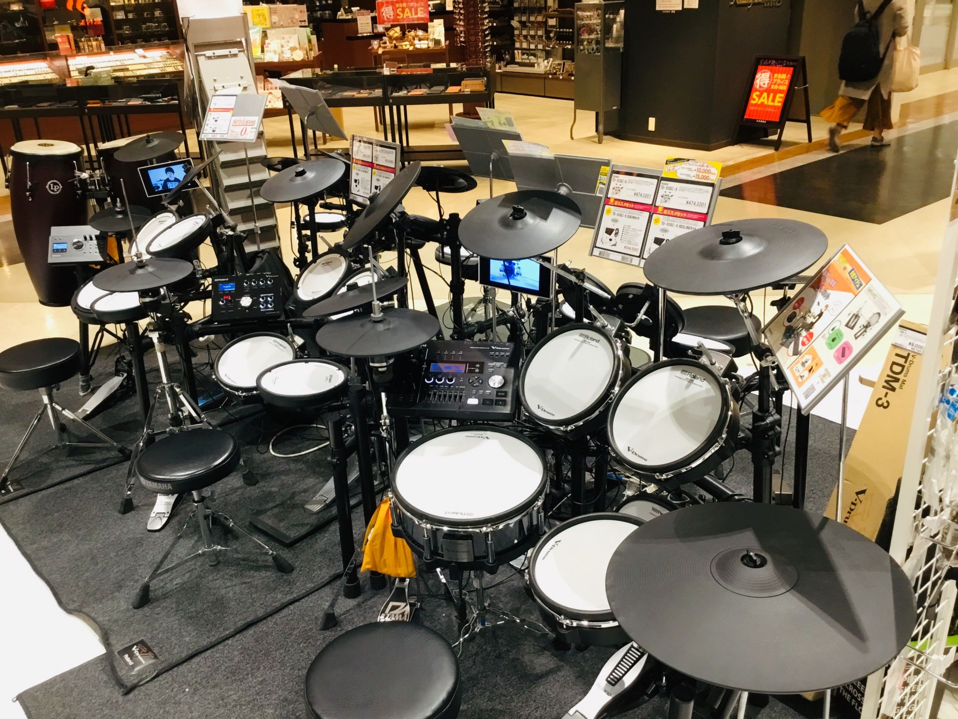 島村楽器岡山店の展示電子ドラム紹介 イオンモール岡山店 店舗情報 島村楽器