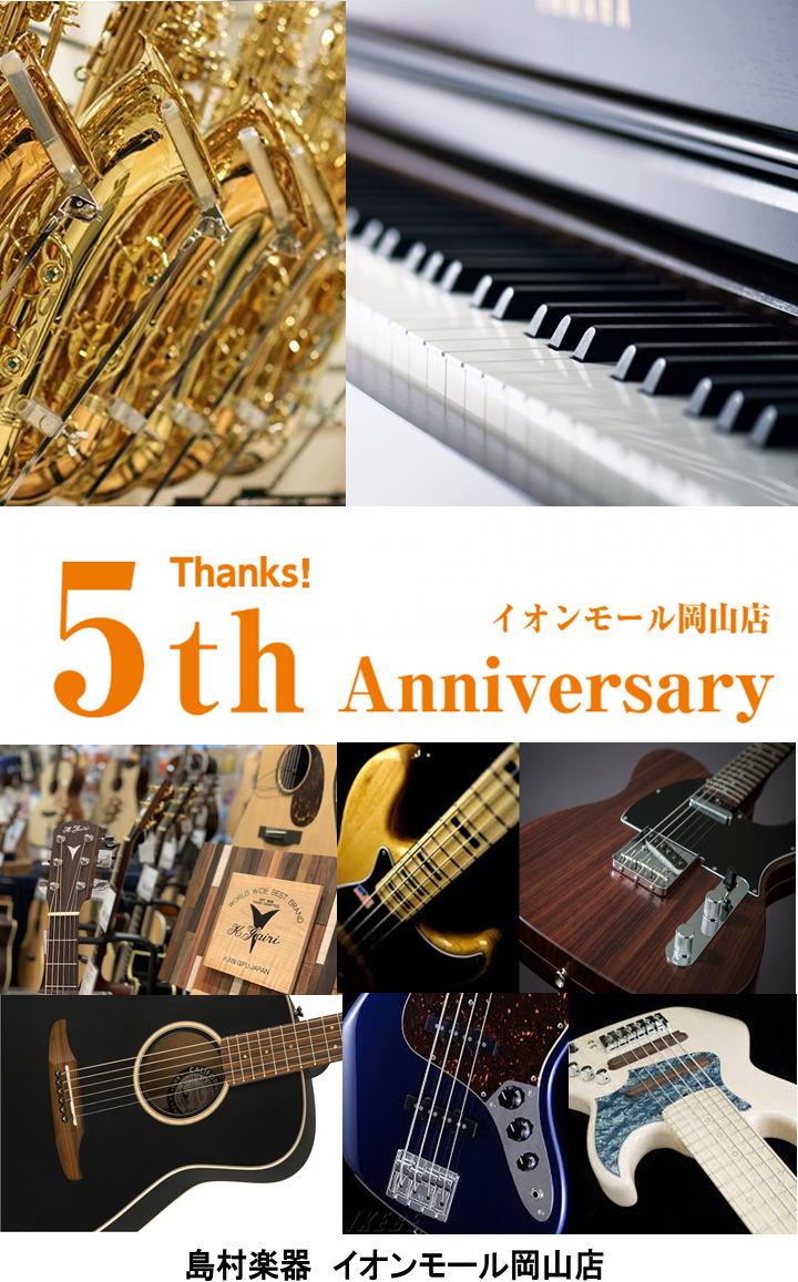 【アコースティックギター】5周年記念特別商品一覧【12/5更新】