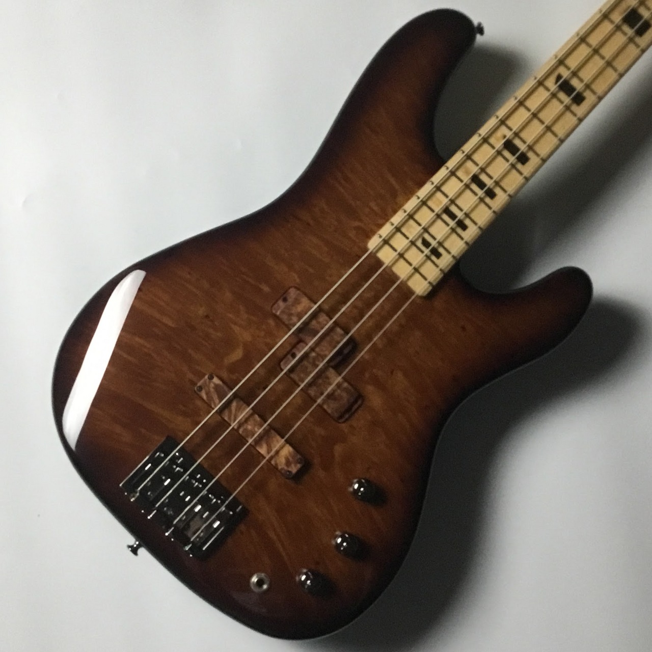 SugiRAINMAKER BASSⅡ M Burl Maple Premium Alder PJ 20th Coffee Brown