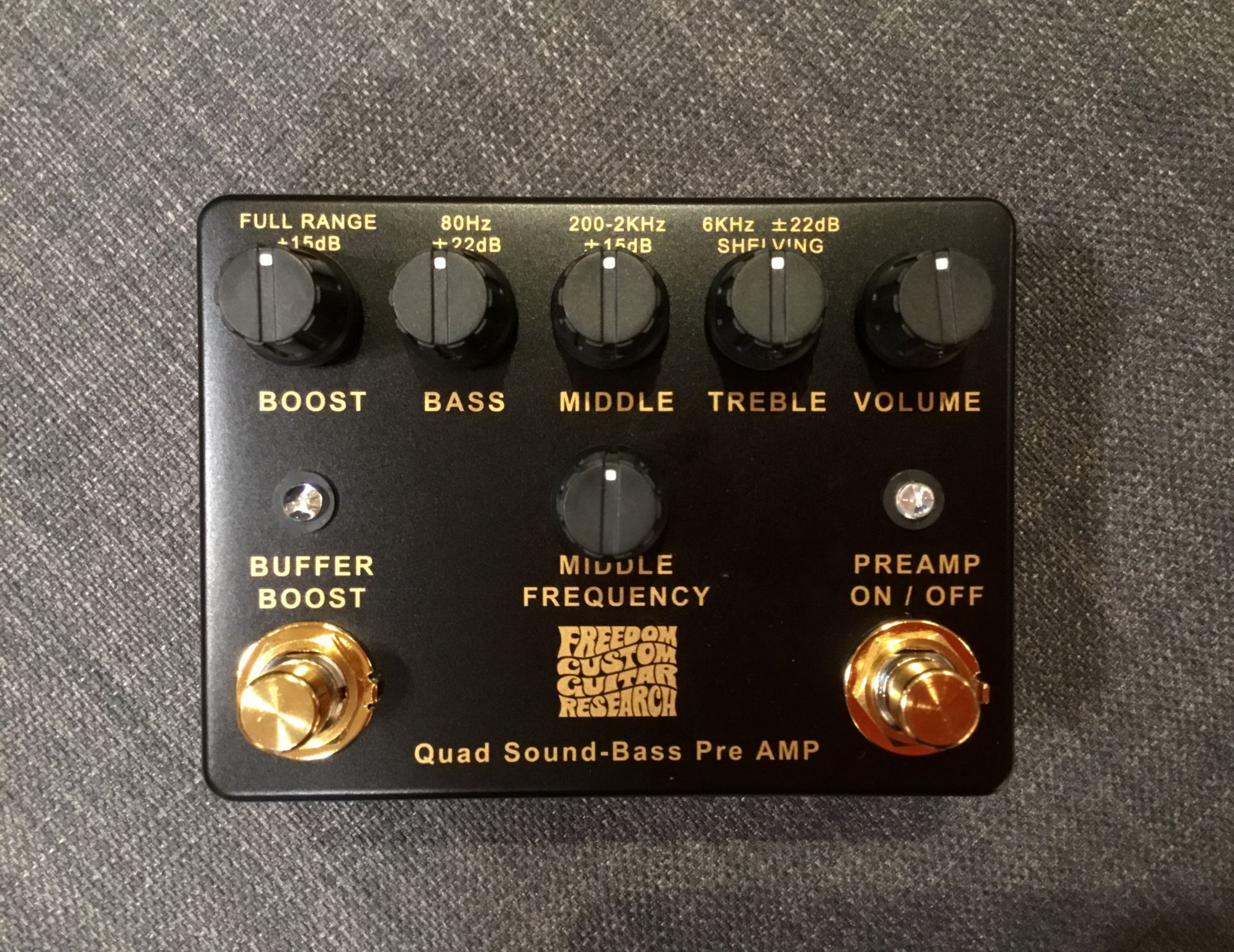 【限定品】FreedomCGR「Quad Sound Bass Pre Amp」のブラック×ゴールド入荷！｜島村楽器 イオンモール岡崎店