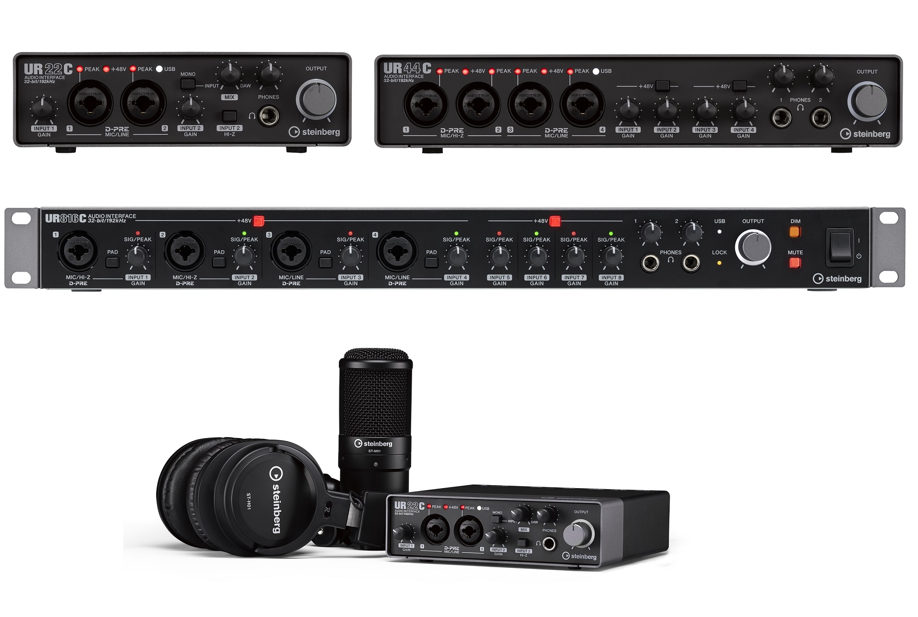 Steinbergの超絶人気オーディオインターフェイス復活!!「UR-Cシリーズ」