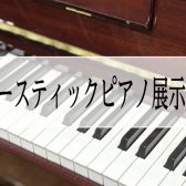 【夏のピアノ大展示会】アコースティックピアノ展示機種