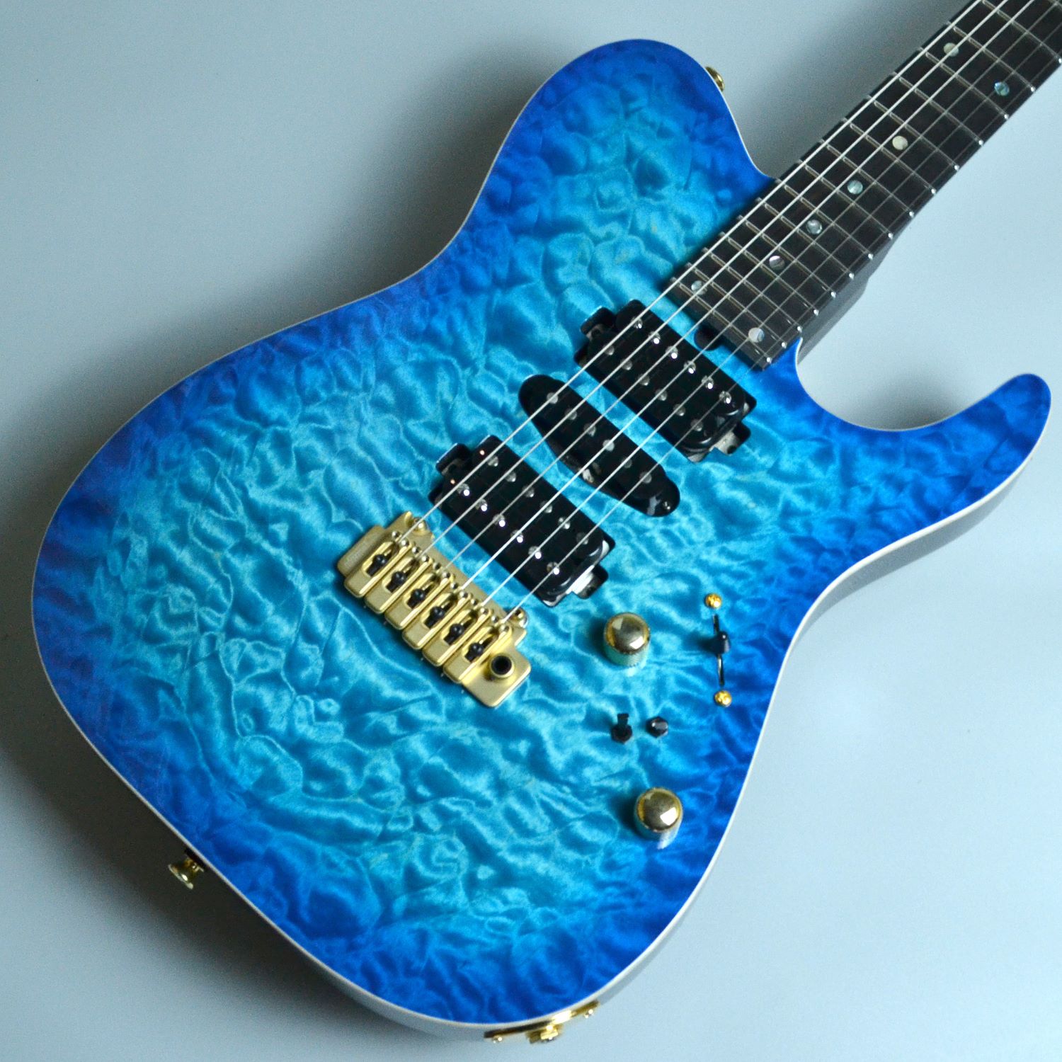 エレキギターT's Guitars DTL-24G HSH VS100N Trans Blue Burst