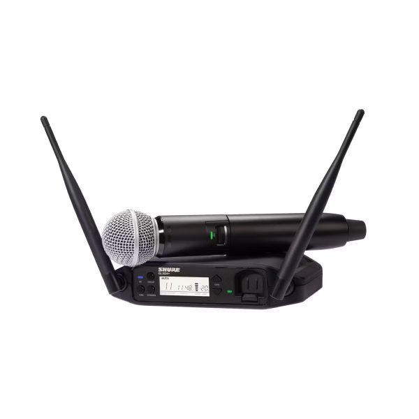 GLX-D24+ SM58<br />
ワイヤレスマイクセット(展示予定)