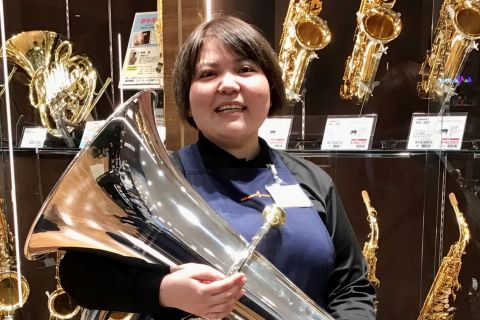 スタッフ写真 管楽器、電子ピアノ、アップライトピアノ 松田