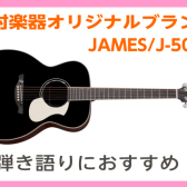 【アコギ】20代女子が選ぶ！オススメアコギVol.5　James/J-500S
