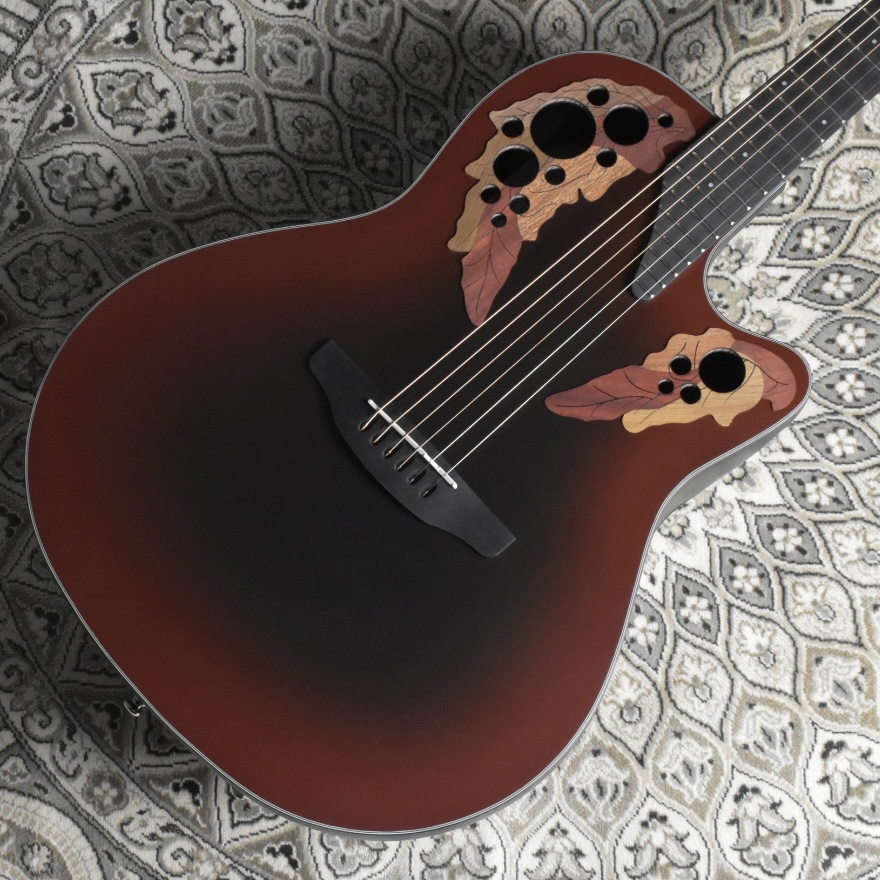 OvationCE44-RRB-G Reverse Red Burst