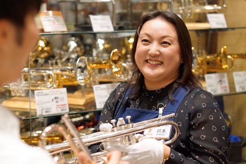 スタッフ写真 管楽器 川本