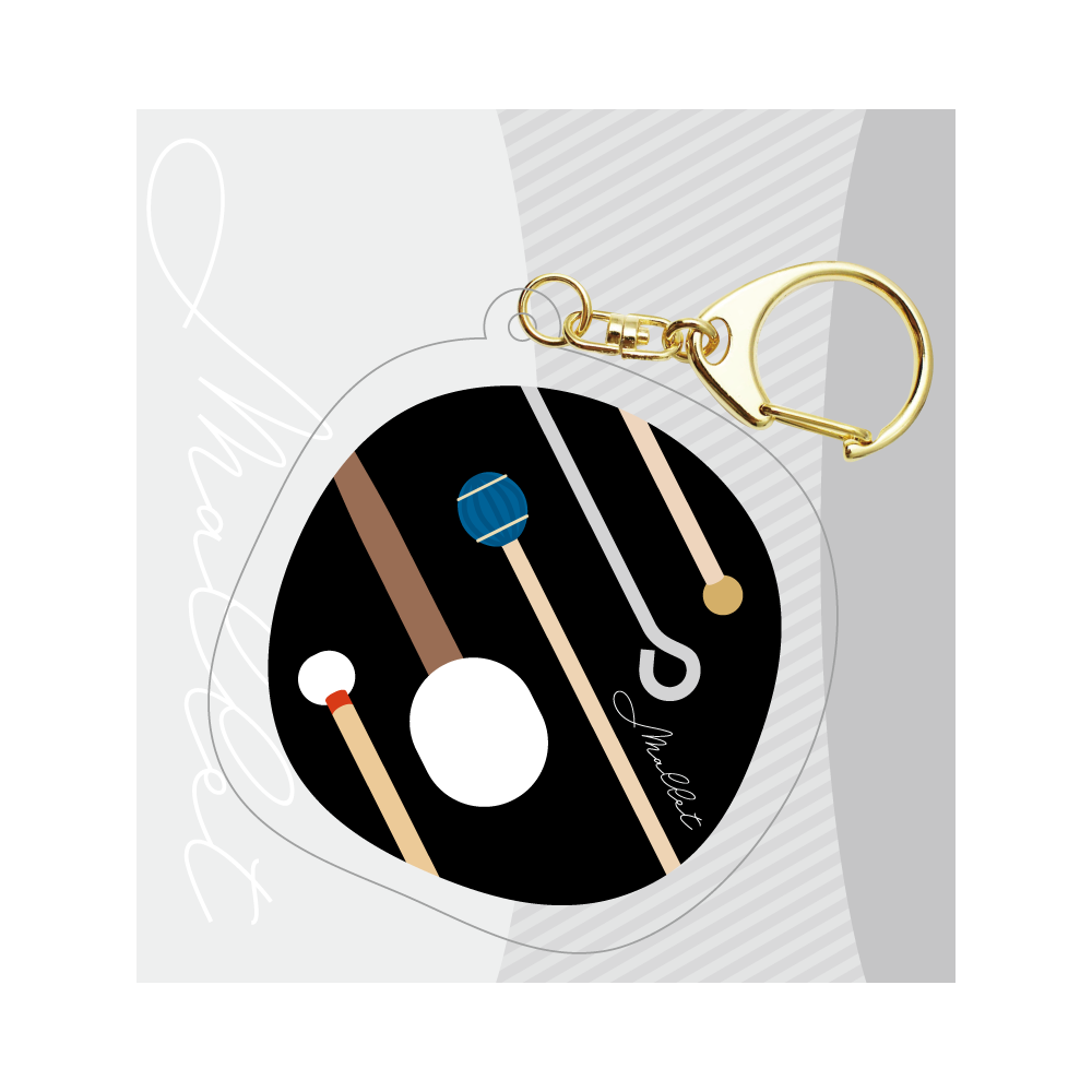 mallet/アクリルキーホルダーマレットアクリルキーホルダーマレット